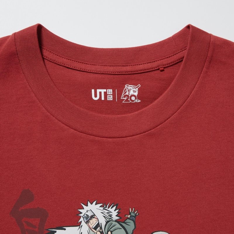 Uniqlo Naruto Ut Short-sleeve Graphic Jiraiya T-shirts Heren Rood | 7464275