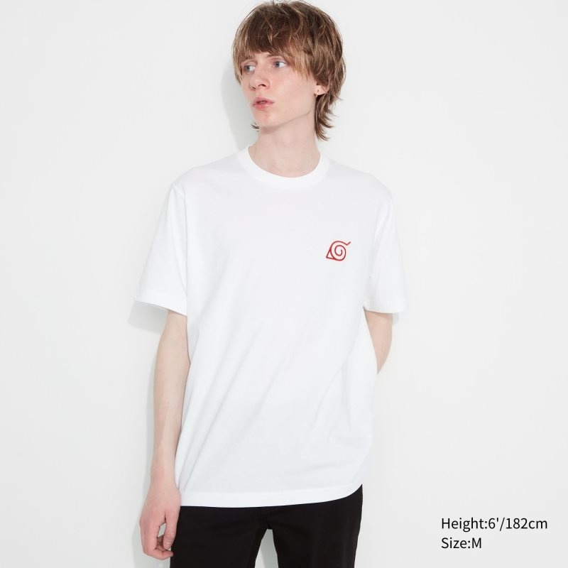 Uniqlo Naruto Ut Short-sleeve Graphic Minato Namikaze T-shirts Heren Wit | 9464384
