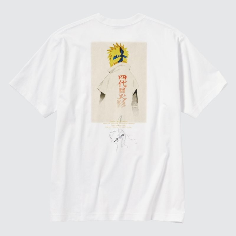 Uniqlo Naruto Ut Short-sleeve Graphic Minato Namikaze T-shirts Heren Wit | 9464384