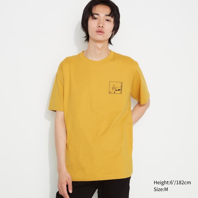 Uniqlo Naruto Ut Short-sleeve Graphic Naruto Uzumaki T-shirts Heren Geel | 3715105