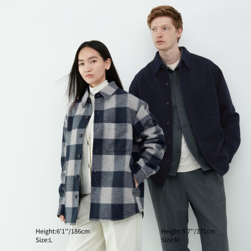 Uniqlo Overshirt Jassen Heren Bruin | 7546142