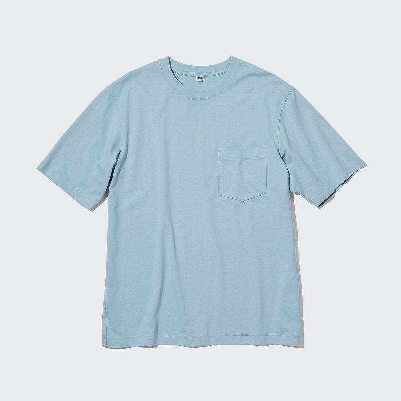 Uniqlo Oversized Pocket Crew Neck Half-sleeve T-shirts Heren Wit | 7619223