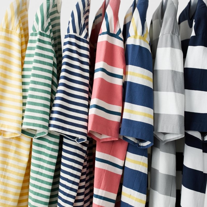 Uniqlo Oversized Striped Half-sleeve T-shirts Heren Grijs | 4453904