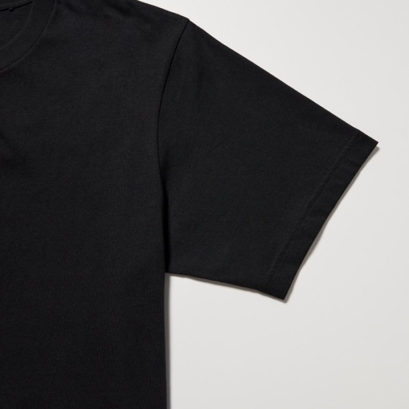 Uniqlo PEACE FOR ALL Short-Sleeve Graphic Shingo Kunieda T-shirts Dames Zwart | 3527535