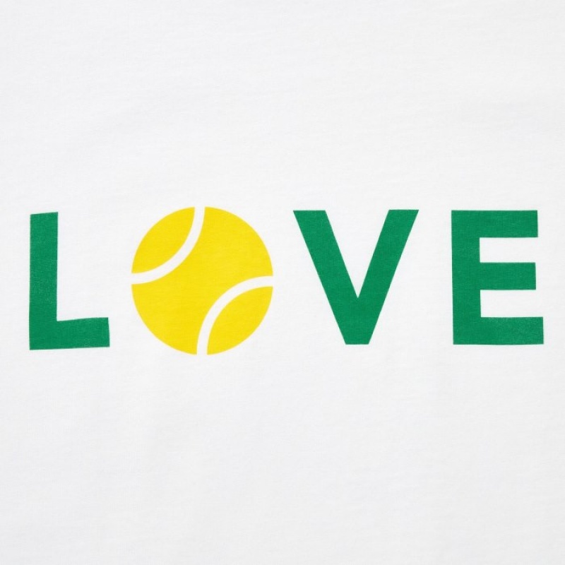 Uniqlo PEACE FOR ALL Short-Sleeve Graphic Roger Federer T-shirts Dames Wit | 8537371