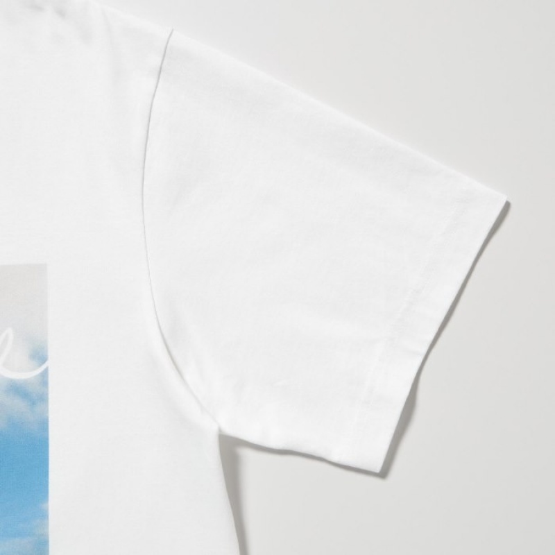 Uniqlo PEACE FOR ALL Short-Sleeve Graphic Magnum Photos T-shirts Dames Wit | 4504337