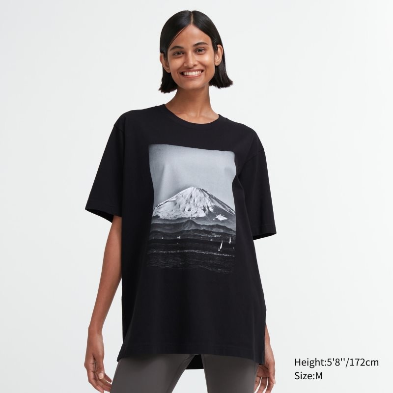 Uniqlo Peace For All Daido Moriyama Short-sleeve Graphic T-shirts Heren Zwart | 1051918