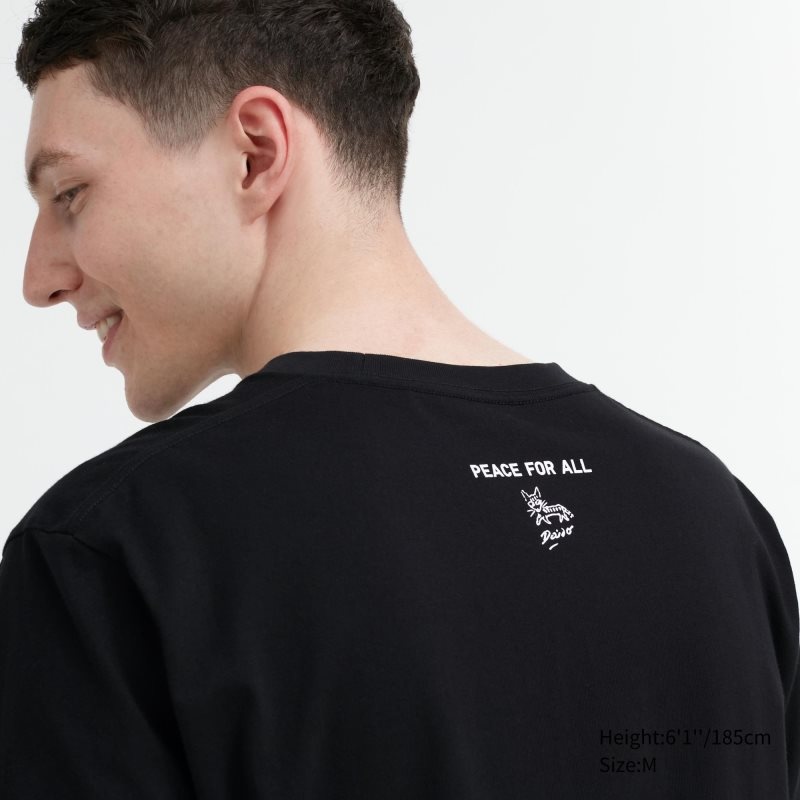 Uniqlo Peace For All Daido Moriyama Short-sleeve Graphic T-shirts Heren Zwart | 1051918