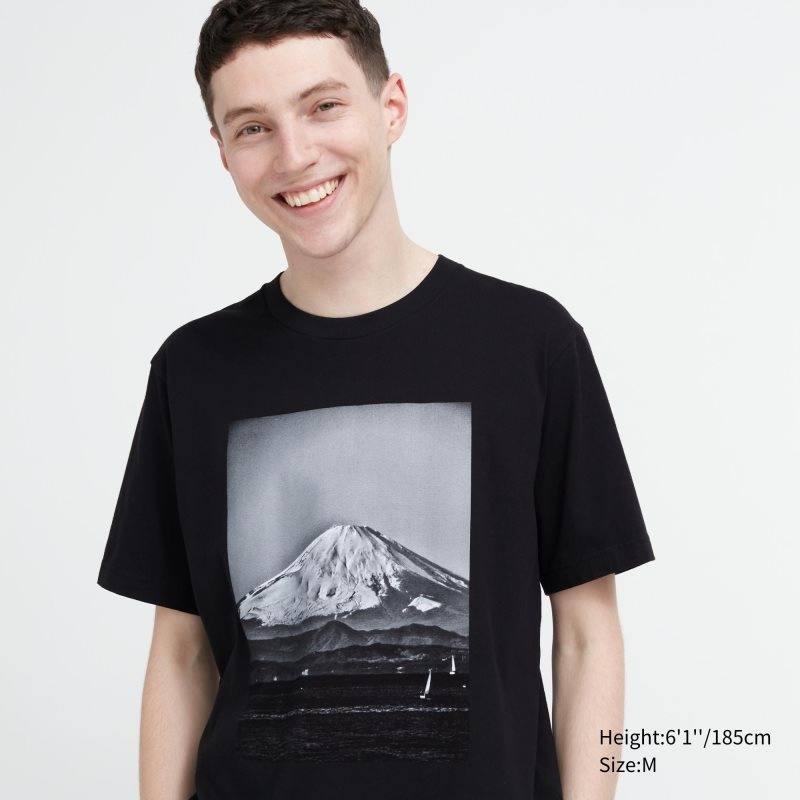 Uniqlo Peace For All Daido Moriyama Short-sleeve Graphic T-shirts Heren Zwart | 1051918