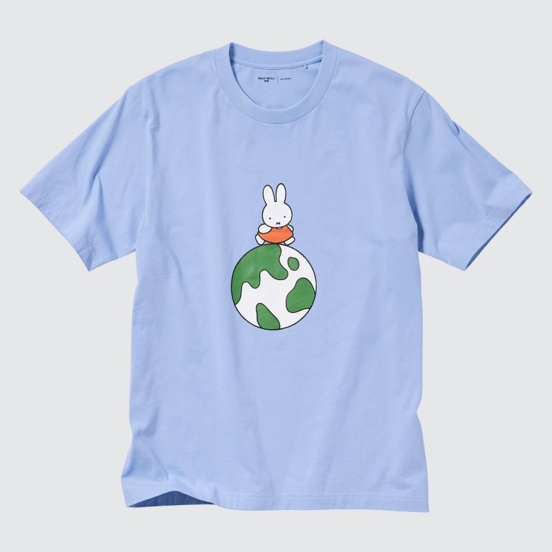 Uniqlo Peace For All Dick Bruna Short-sleeve Graphic T-shirts Heren Blauw | 2874678