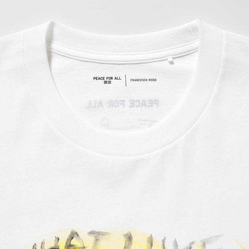 Uniqlo Peace For All Francesco Risso Short-sleeve Graphic T-shirts Heren Wit | 7186410