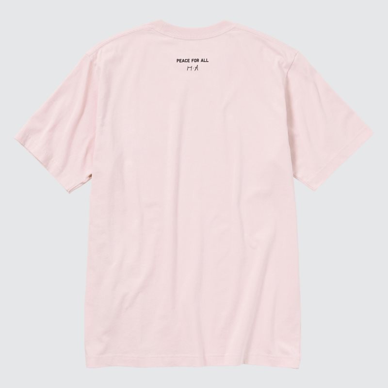 Uniqlo Peace For All Haruka Ayase Short-sleeve Graphic T-shirts Heren Roze | 6714034