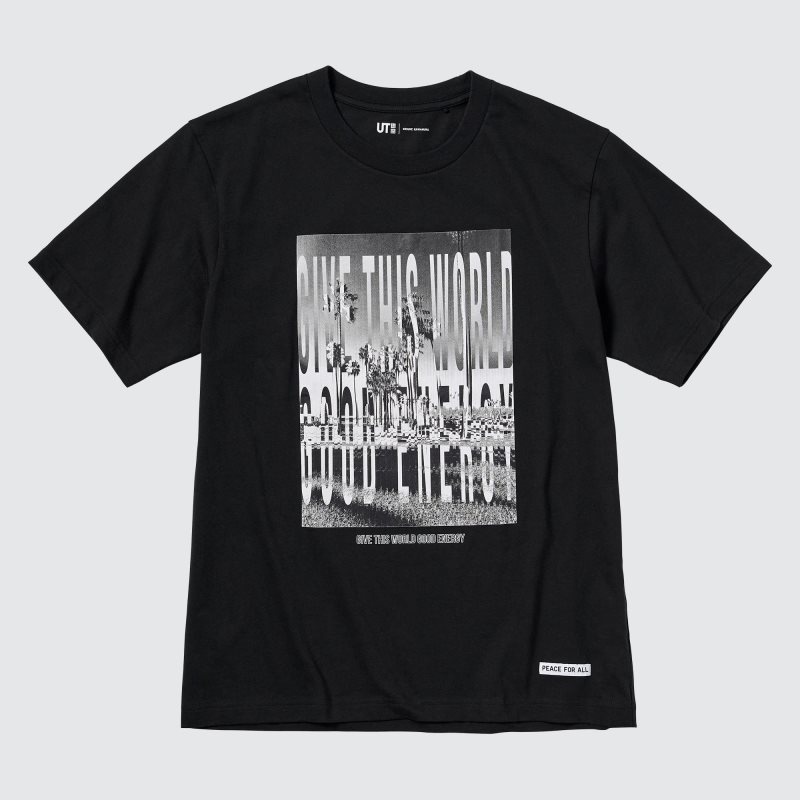 Uniqlo Peace For All Kosuke Kawamura Short-sleeve Graphic T-shirts Heren Zwart | 2285126