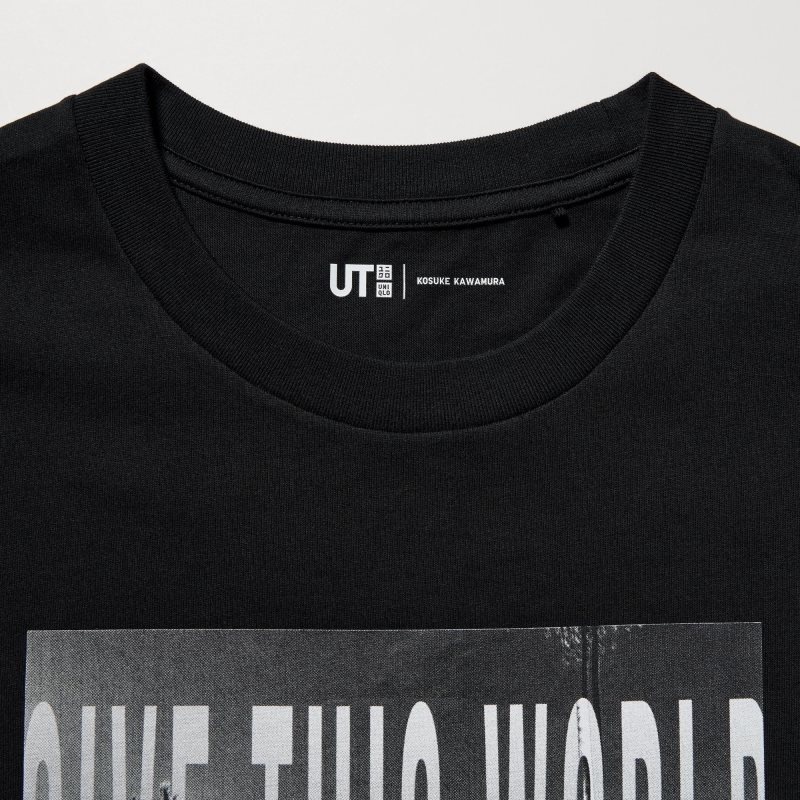 Uniqlo Peace For All Kosuke Kawamura Short-sleeve Graphic T-shirts Heren Zwart | 2285126