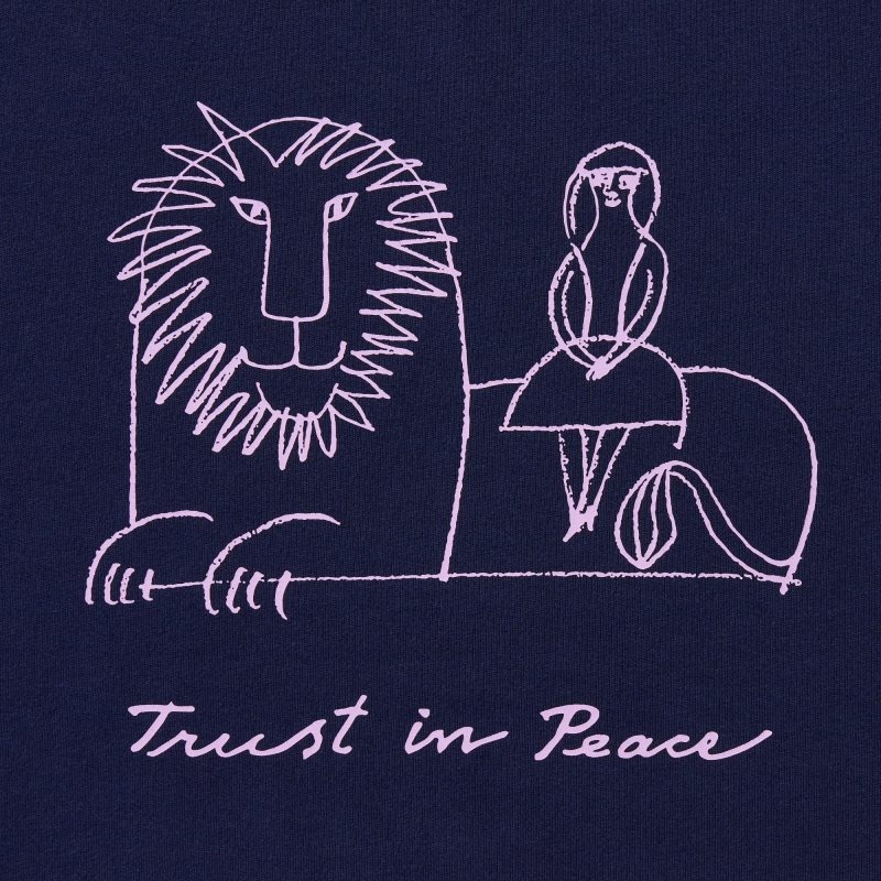 Uniqlo Peace For All Lisa Larson Short-sleeve Graphic T-shirts Heren Donkerblauw | 7271539