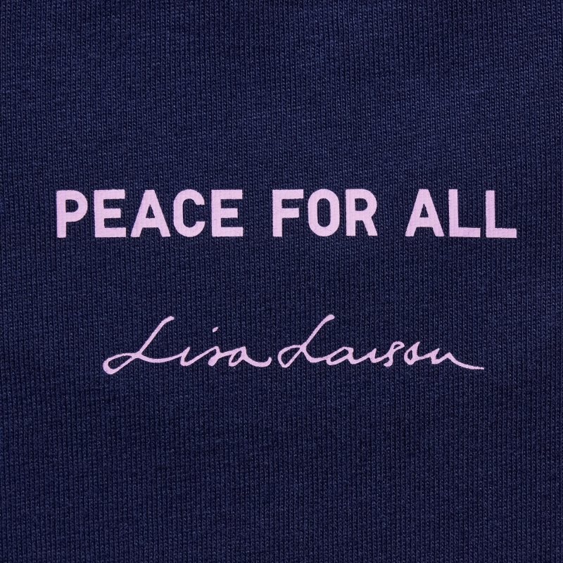 Uniqlo Peace For All Lisa Larson Short-sleeve Graphic T-shirts Heren Donkerblauw | 7271539
