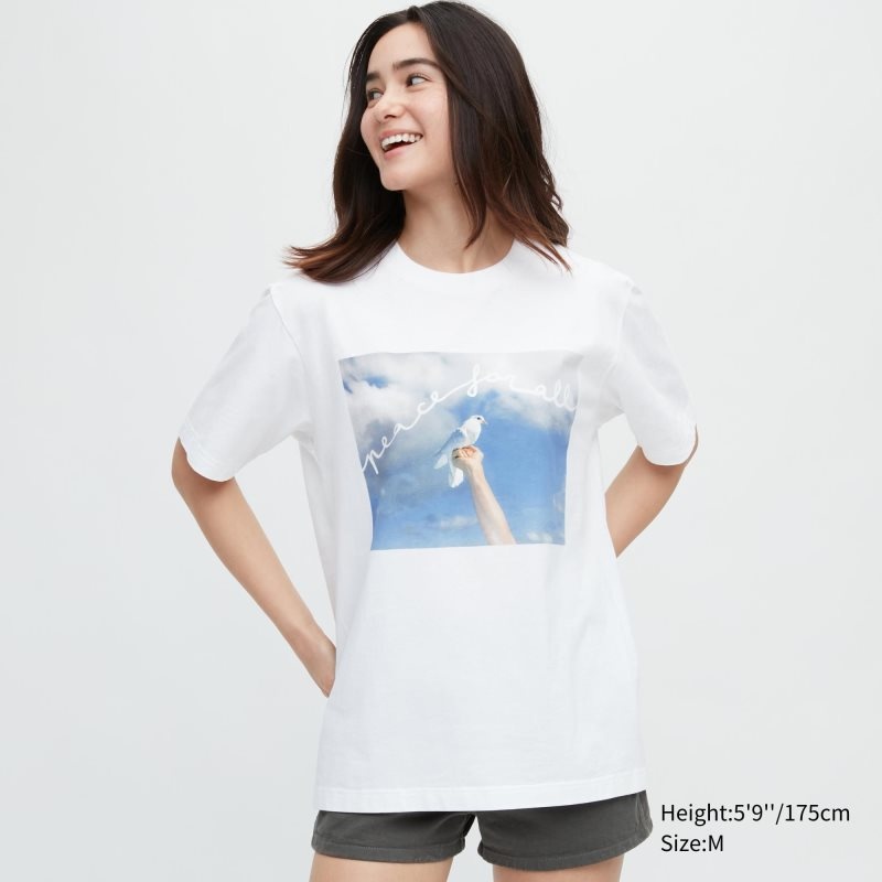 Uniqlo Peace For All Magnum Photos Short-sleeve Graphic T-shirts Heren Wit | 7236922
