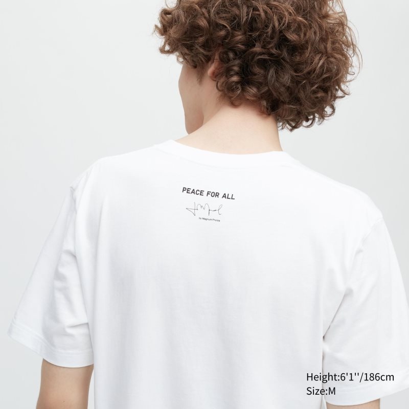 Uniqlo Peace For All Magnum Photos Short-sleeve Graphic T-shirts Heren Wit | 7236922