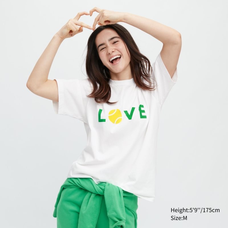 Uniqlo Peace For All Roger Federer Short-sleeve Graphic T-shirts Heren Wit | 618934