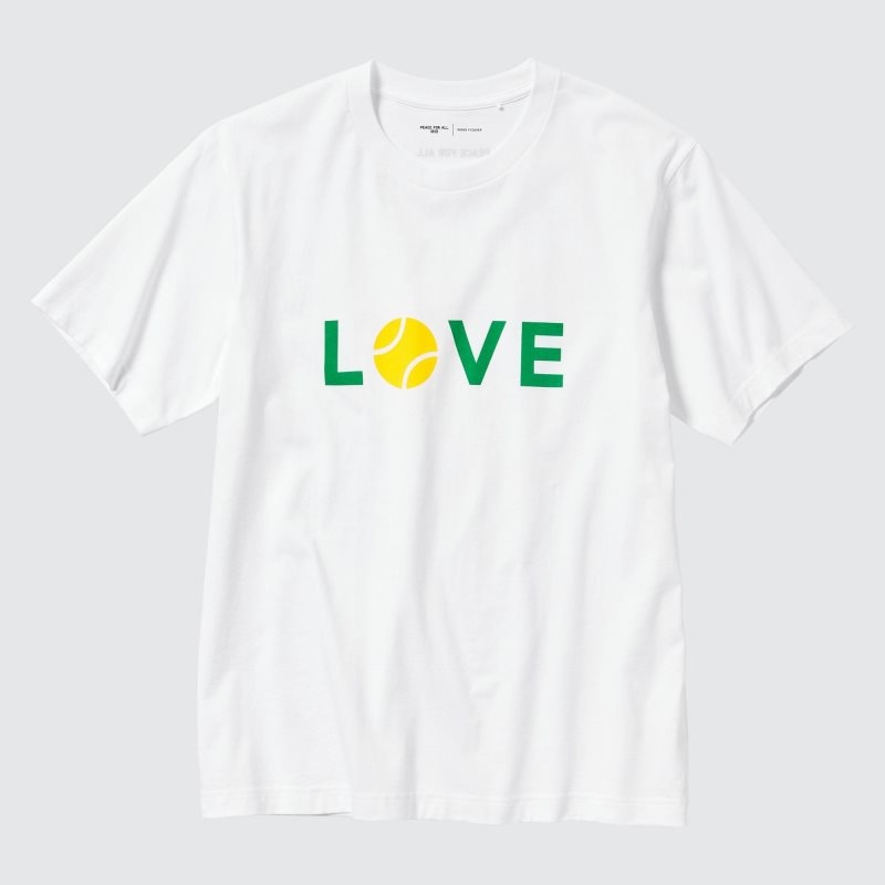 Uniqlo Peace For All Roger Federer Short-sleeve Graphic T-shirts Heren Wit | 618934