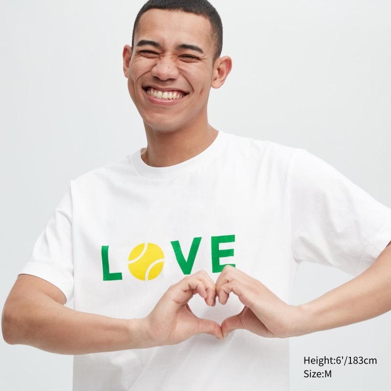 Uniqlo Peace For All Roger Federer Short-sleeve Graphic T-shirts Heren Wit | 618934