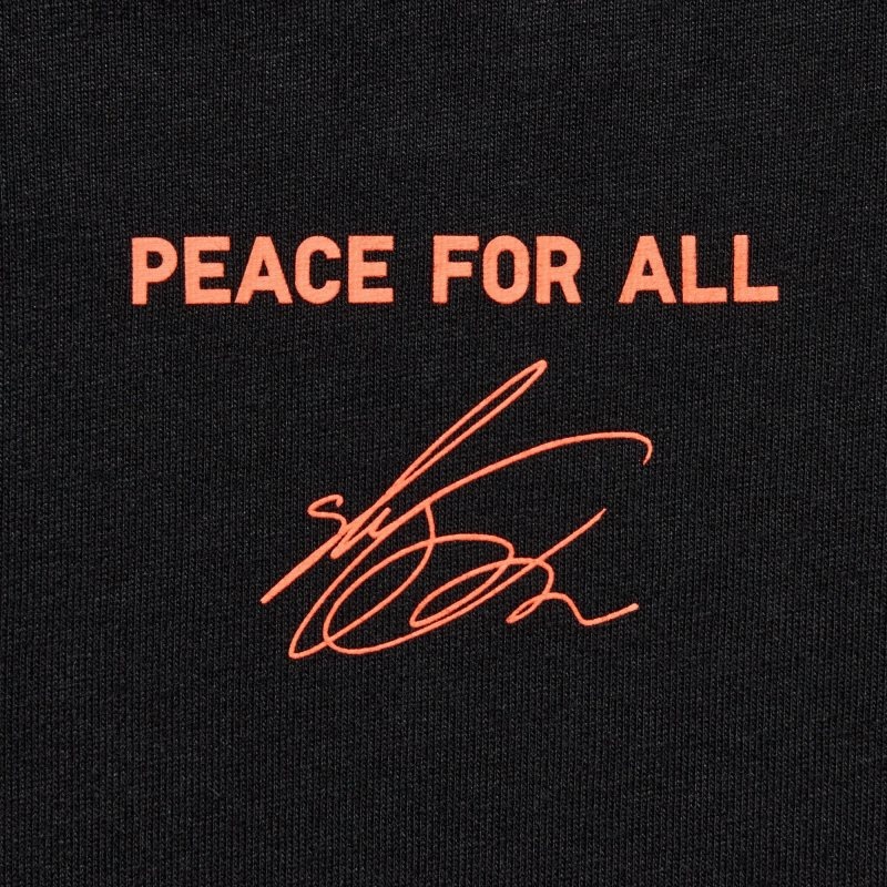 Uniqlo Peace For All Shingo Kunieda Short Sleeve Graphic T-shirts Heren Zwart | 5102136