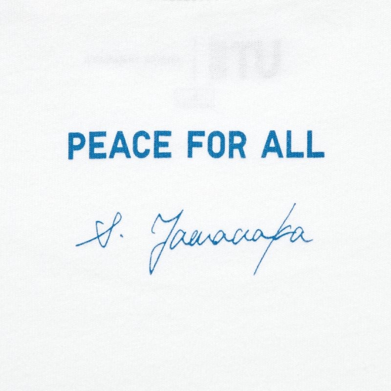 Uniqlo Peace For All Shinya Yamanaka Short-sleeve Graphic T-shirts Heren Wit | 5184272