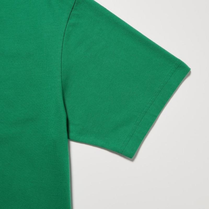 Uniqlo Peace For All Short-sleeve Graphic Christophe Lemaire T-shirts Dames Groen | 2761392