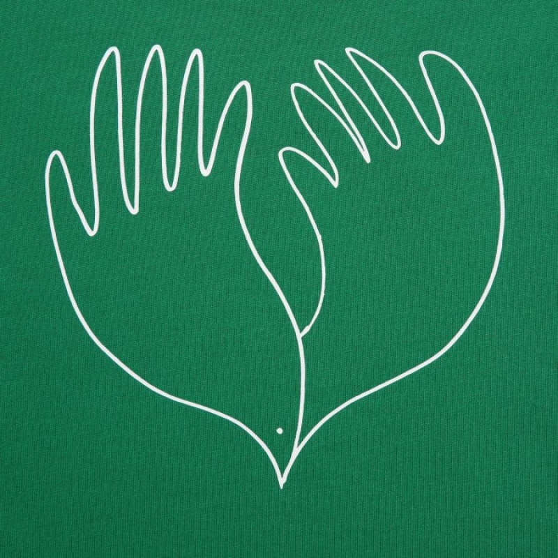 Uniqlo Peace For All Short-sleeve Graphic Christophe Lemaire T-shirts Dames Groen | 2761392
