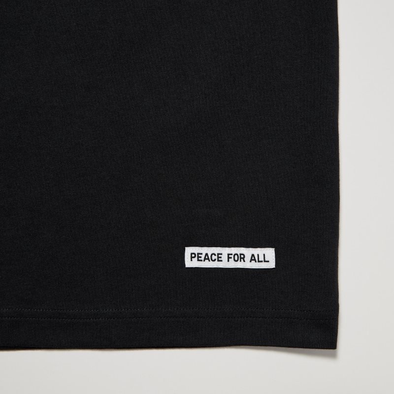 Uniqlo Peace For All Short-sleeve Graphic Rei Inamoto T-shirts Heren Zwart | 3329746
