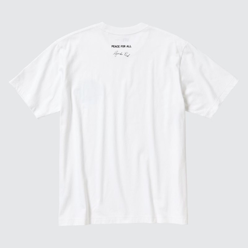 Uniqlo Peace For All Ut Gordon Reid Short-sleeve Graphic T-shirts Heren Wit | 2705003
