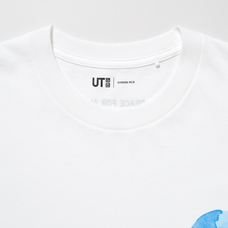 Uniqlo Peace For All Ut Gordon Reid Short-sleeve Graphic T-shirts Heren Wit | 2705003