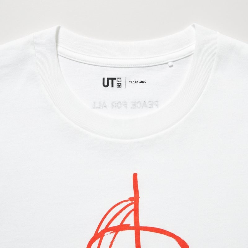 Uniqlo Peace For All Ut Tadao Ando Short-sleeve Graphic T-shirts Heren Wit | 8443907