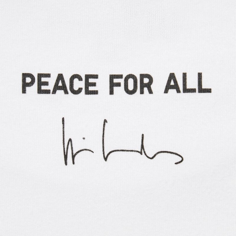 Uniqlo Peace For All Wim Wenders Short-sleeve Graphic T-shirts Heren Wit | 6415345