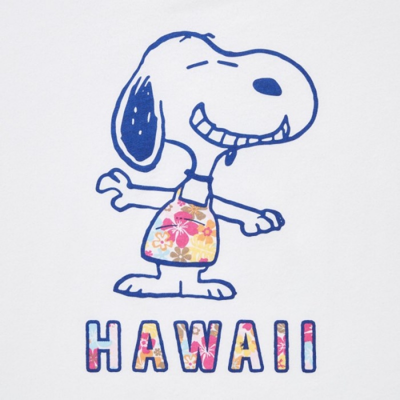 Uniqlo Peanuts Hawaii UT Short-Sleeve T-shirts Dames Wit | 7936040