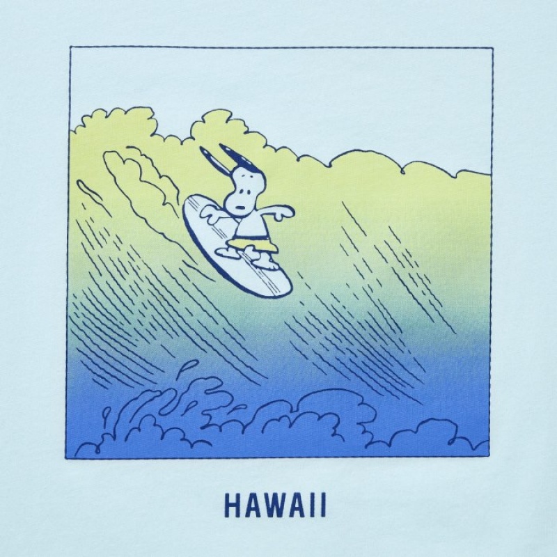 Uniqlo Peanuts Hawaii UT Short-Sleeve T-shirts Dames Groen | 6154447