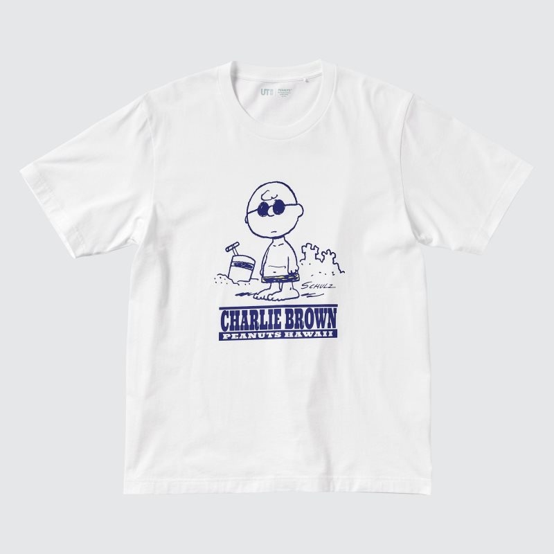 Uniqlo Peanuts Hawaii Ut Short Sleeve Graphic T-shirts Heren Wit | 7753820