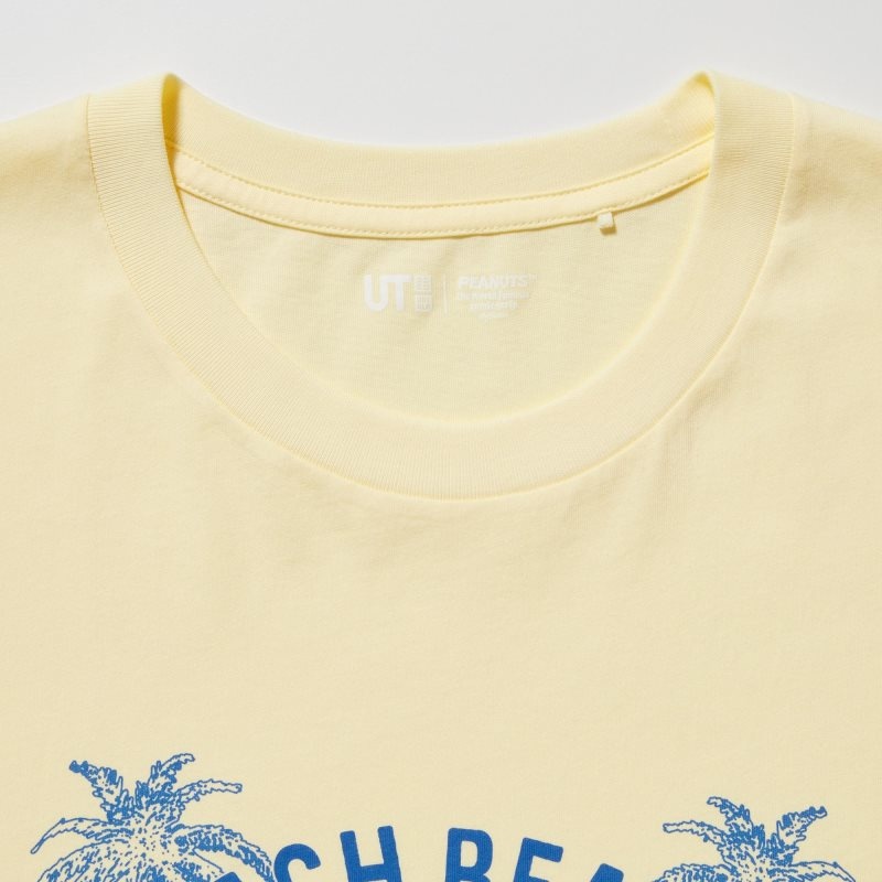 Uniqlo Peanuts Hawaii Ut Short Sleeve Graphic T-shirts Heren Geel | 7041323