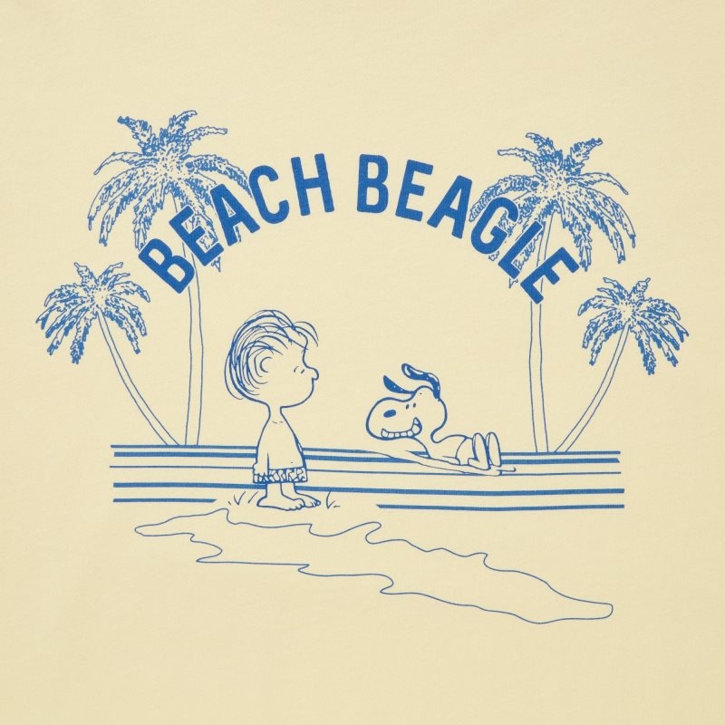 Uniqlo Peanuts Hawaii Ut Short Sleeve Graphic T-shirts Heren Geel | 7041323