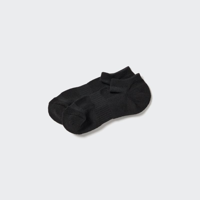Uniqlo Pile Mesh Short Sokken Heren Zwart | 4677104