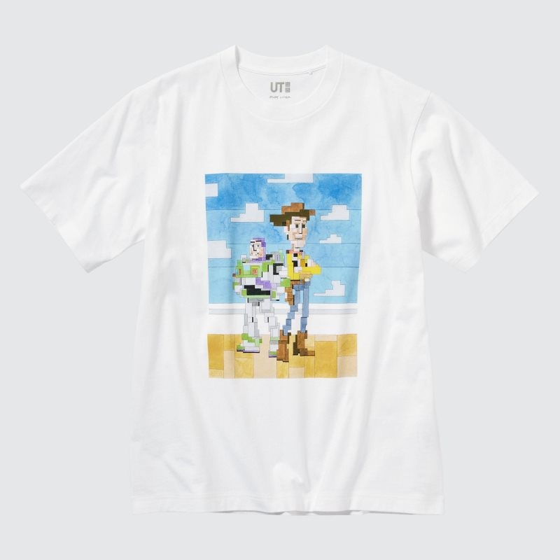 Uniqlo Pixar Art Ut Short-sleeve Graphic Adam Lister T-shirts Heren Wit | 1072946