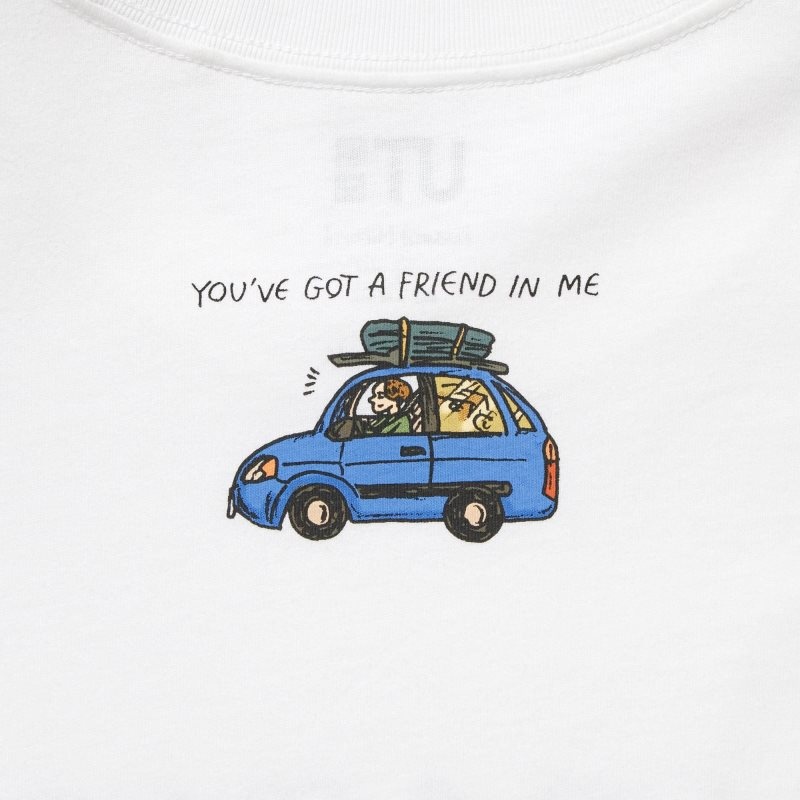 Uniqlo Pixar Art Ut Short-sleeve Graphic Kazuma Mikami T-shirts Heren Wit | 8790834