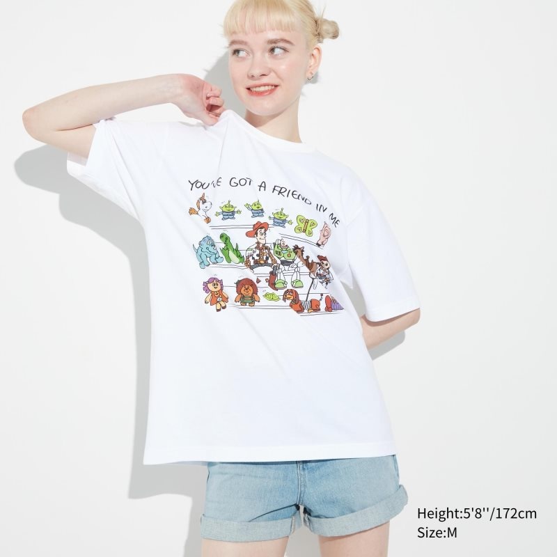 Uniqlo Pixar Art Ut Short-sleeve Graphic Kazuma Mikami T-shirts Heren Wit | 8790834