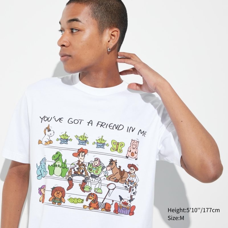 Uniqlo Pixar Art Ut Short-sleeve Graphic Kazuma Mikami T-shirts Heren Wit | 8790834