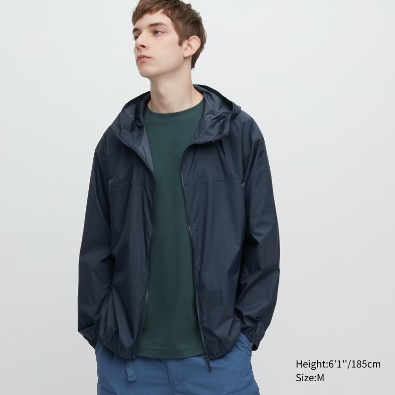 Uniqlo Pocketable Uv Protection 3d Cut Parka Heren Donkerblauw | 5974018