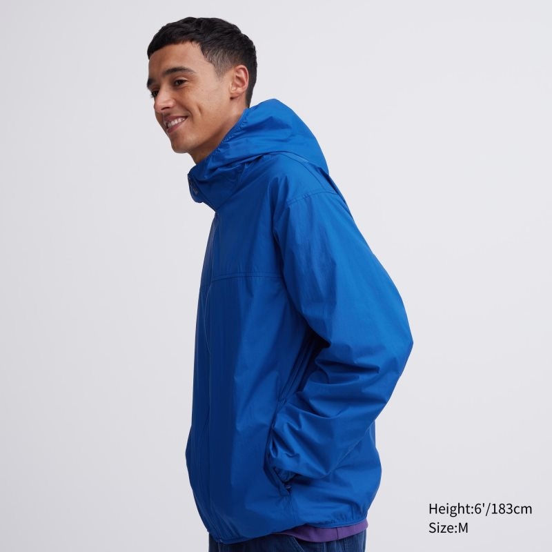 Uniqlo Pocketable Uv Protection 3d Cut Parka Heren Donkerblauw | 9765082