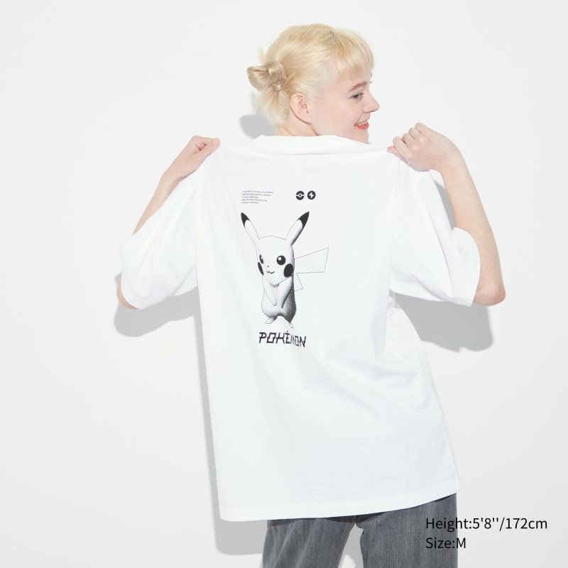 Uniqlo Pokémon Masters Ex Ut Oversized Short-sleeve Graphic T-shirts Heren Wit | 1740005