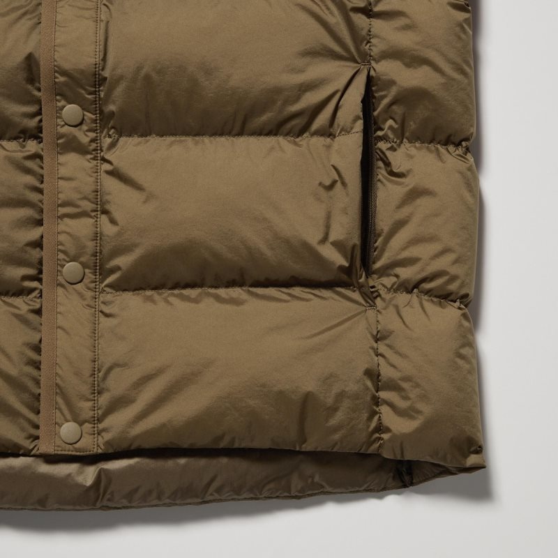 Uniqlo Recycled Down Jassen Heren Bruin | 8365864