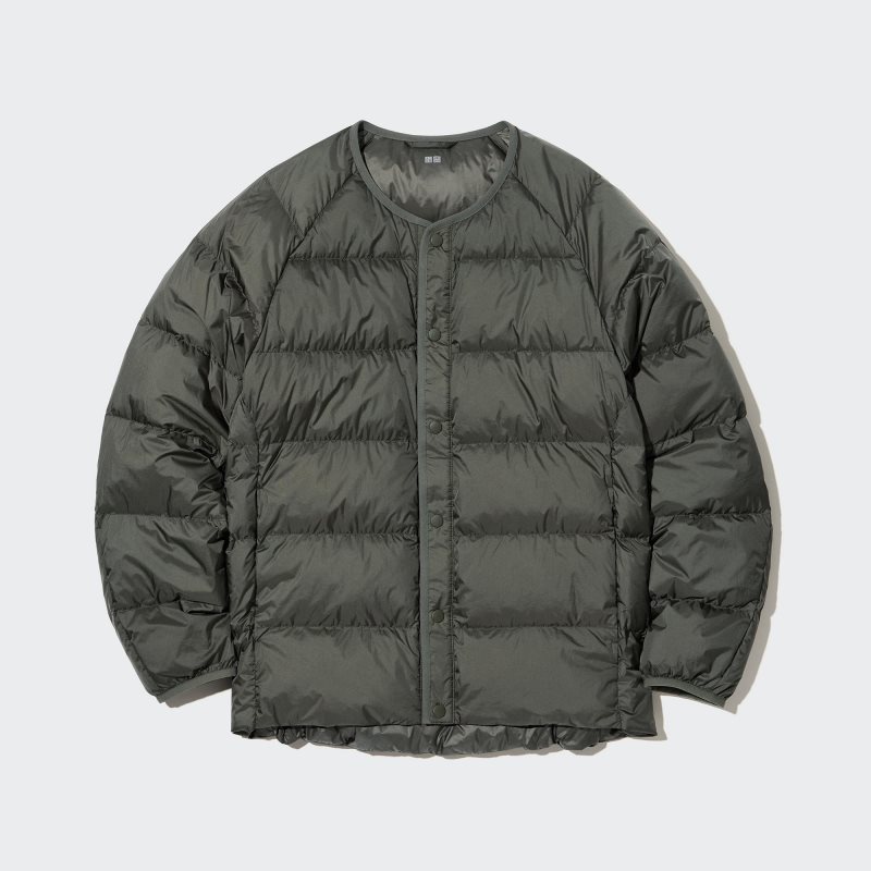 Uniqlo Recycled Down Jassen Heren Olijfgroen | 9930957