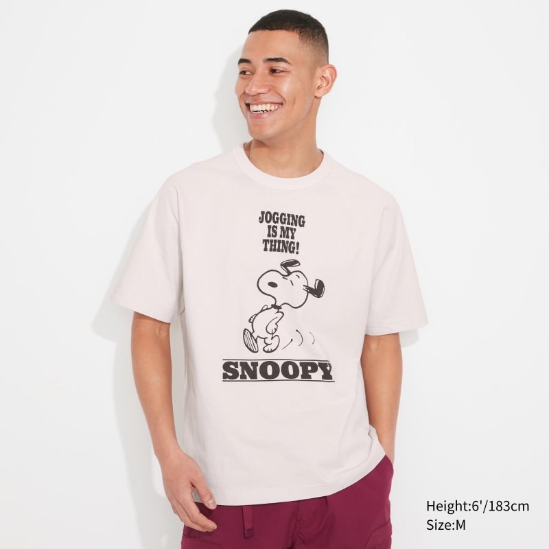 Uniqlo Retro Peanuts Ut Oversized Short-sleeve Graphic T-shirts Heren Wit | 7226700